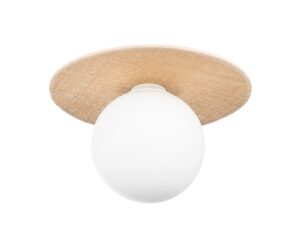 Miniaturka 1 - Lampa ścienno-sufitowa Revimira naturalna na białym tle