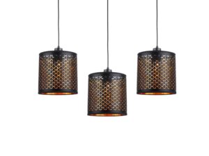 Miniaturka 3 - Lampa Seloda z trzema kloszami widok boczny