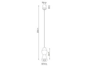 Miniaturka 4 - Lampa wisząca drewniana Selviora 10 cm naturalna – zdjęcie 5