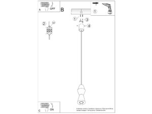 Miniaturka 5 - Lampa wisząca drewniana Selviora 10 cm naturalna – zdjęcie 6