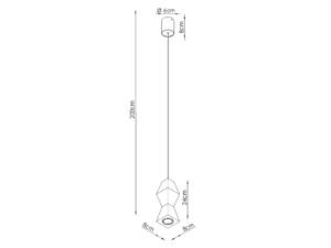 Miniaturka 4 - Lampa wisząca drewniana Selviora 8 cm naturalna – zdjęcie 5