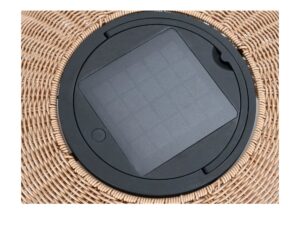 Miniaturka 3 - Lampa solarna Adegan brązowo-czarna szczegóły oprawy