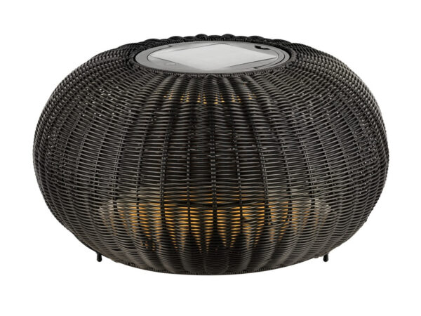 Lampa solarna Adegan czarna na białym tle