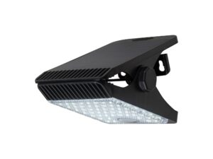 Miniaturka 3 - Czarna lampa solarna LED 4 W z panelem i uchwytem klipsowym