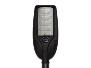 Miniaturka 3 - Zbliżenie diod LED i panelu sterowania lampy solarnej z czujnikiem ruchu