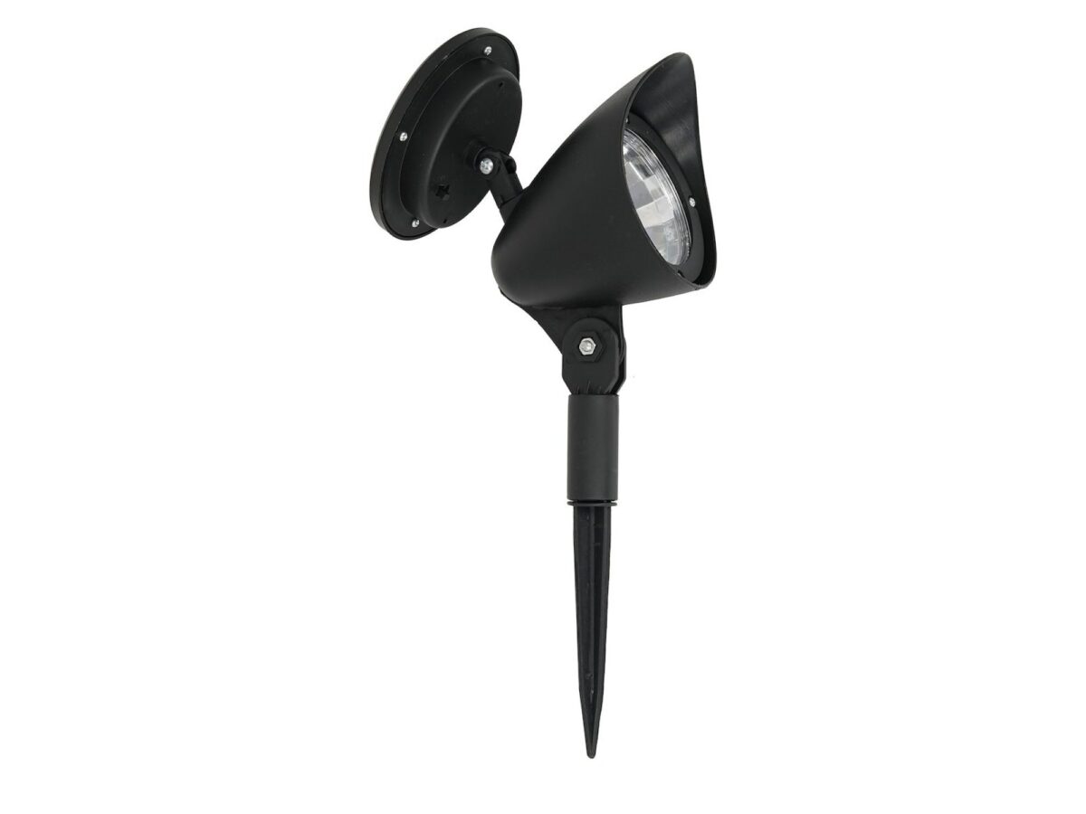 Lampa solarna ogrodowa LED regulowana 0,06 W 2 lm 4000 K czarna