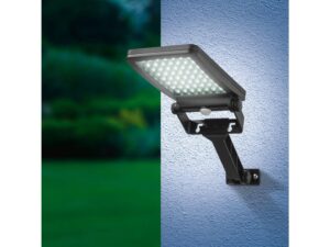 Miniaturka 2 - Solarna lampa ścienna LED świecąca na elewacji