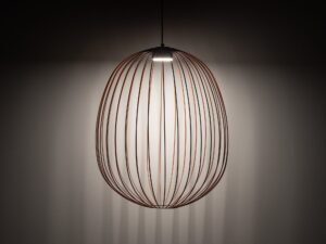Miniaturka 4 - Ceglasta lampa wisząca Sphera L we wnętrzu