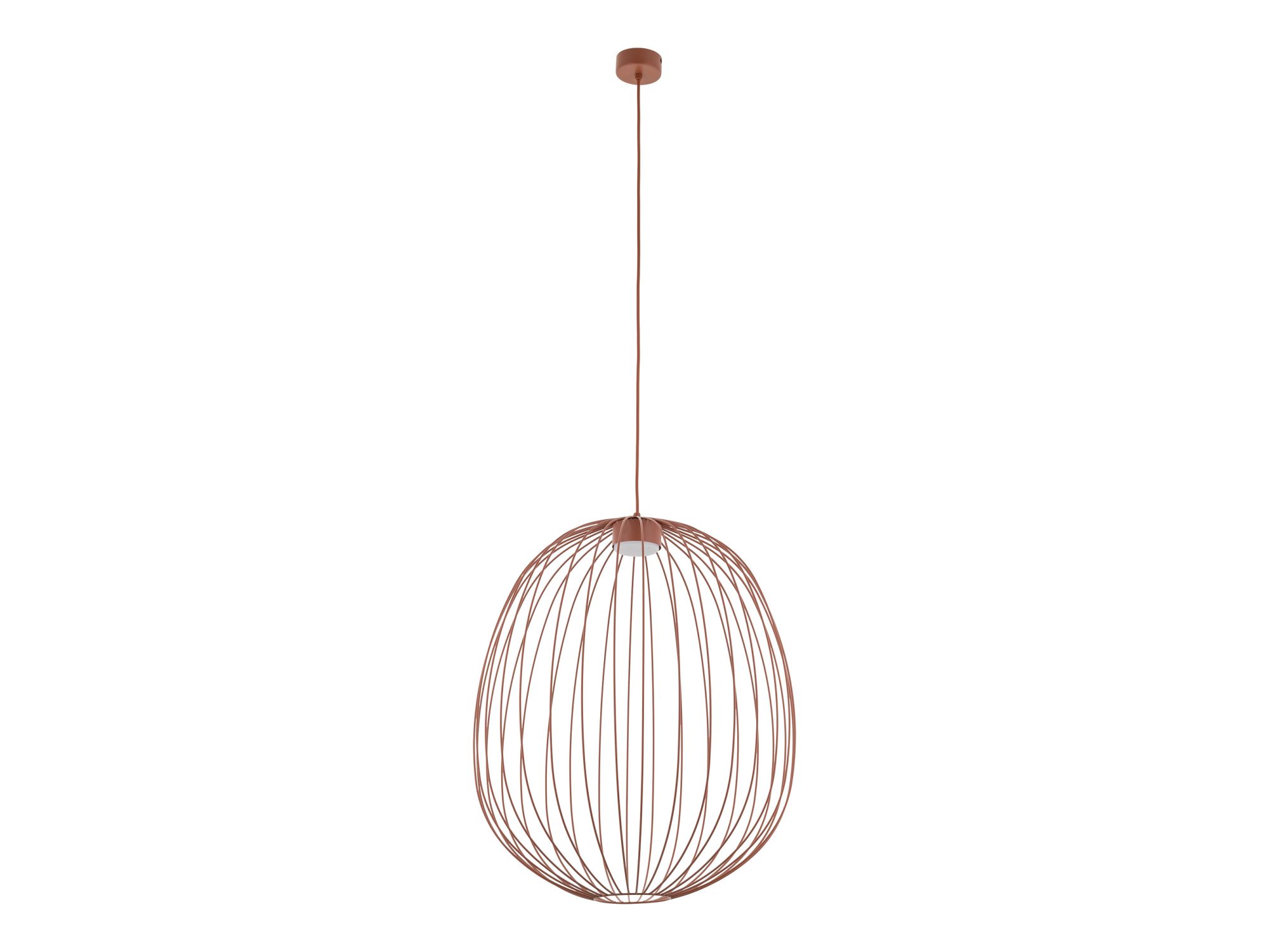 Lampa wisząca Sphera L ceglasty kolor na białym tle