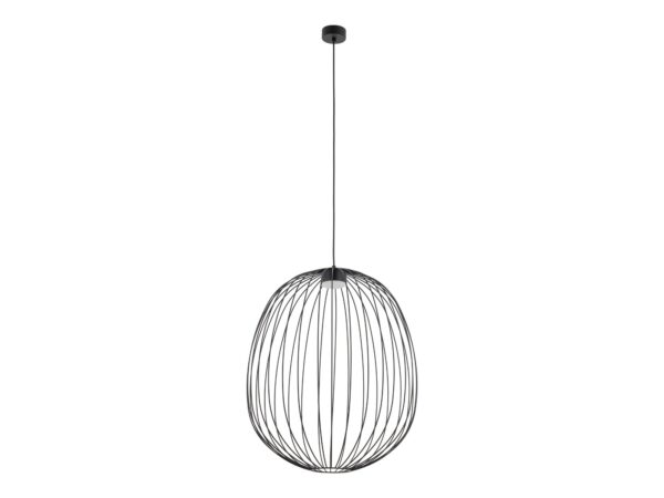 Lampa wisząca Sphera L czarna na białym tle