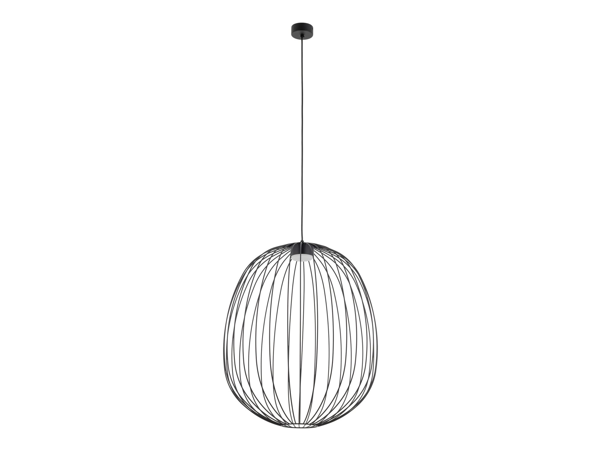 Lampa wisząca Sphera L czarna na białym tle