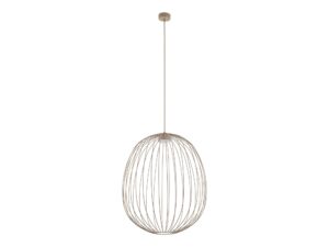 Miniaturka 2 - Lampa wisząca Sphera L w kolorze piaskowego beżu na białym tle