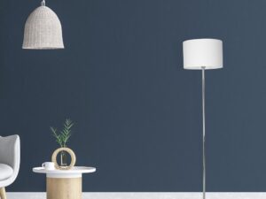 Miniaturka 3 - Lampa stojąca Alovino biały abażur w aranżacji wnętrza