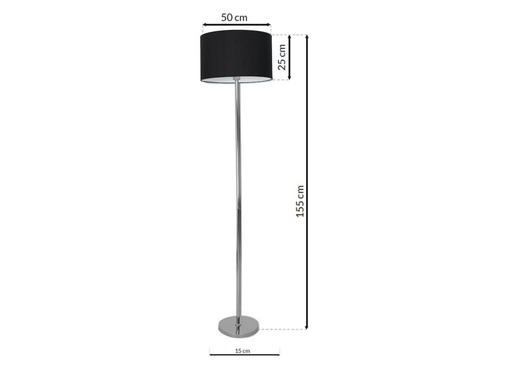Lampa stojąca Alovino czarny tkaninowy abażur, dodatkowy packshot