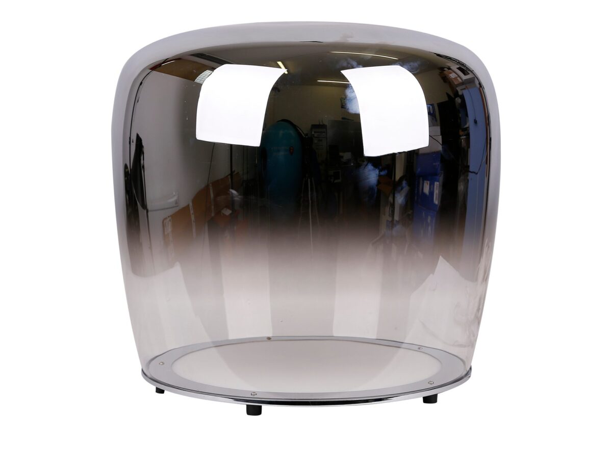 Lampa podłogowa LED szklana Kalesona 40 cm czarna