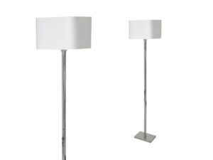 Miniaturka 6 - Lampa stojąca Solivio E27 150 cm biała/chrom