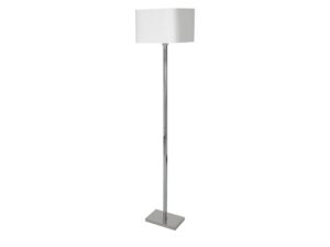 Miniaturka 1 - Lampa stojąca Solivio E27 150 cm biała/chrom – zdjęcie 2