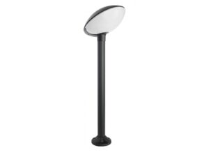 Miniaturka 2 - Lampa stojąca TAO 2 czarna z białym kloszem na białym tle