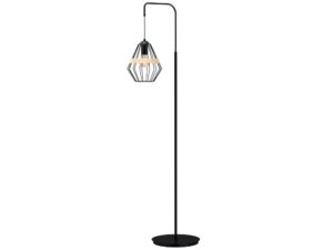 Miniaturka 4 - Lampa stojąca Zenevino czarna z łukowym ramieniem i podstawą