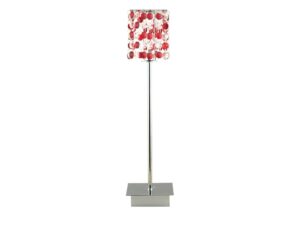 Miniaturka 2 - Lampa stołowa Alimena z czerwonymi i przezroczystymi kryształkami
