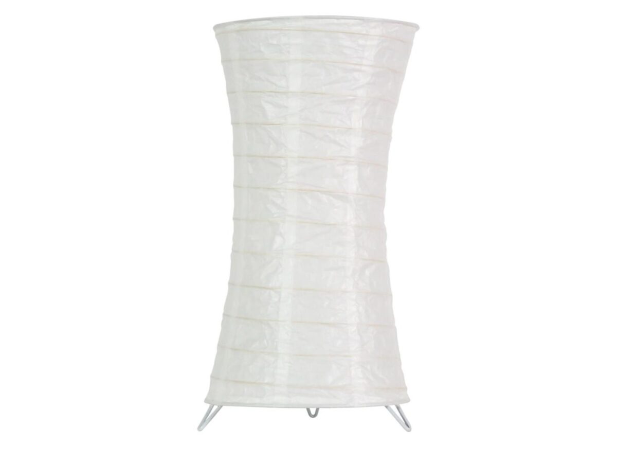 Lampa stołowa Baletio papierowa 40 cm biała lub pomarańczowa
