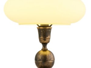 Miniaturka 2 - Lampa stołowa Bolero w czarno-złotym wykończeniu z drugiej strony