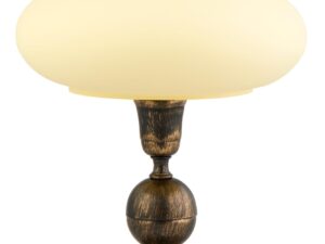 Miniaturka 4 - Dodatkowe ujęcie czarno-złotej lampy stołowej Bolero