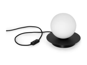 Miniaturka 1 - Czarna lampa stołowa BORRA ST widok produktu na białym tle
