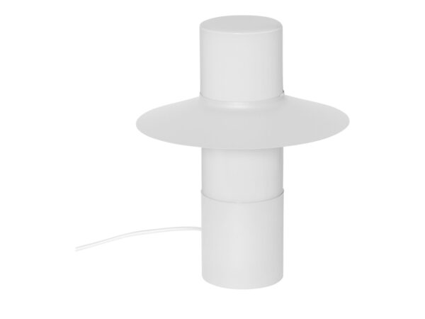 Lampa stołowa CAPONIO ST biała – widok na wprost