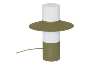 Miniaturka 4 - Lampa stołowa CAPONIO ST oliwkowa – widok na wprost