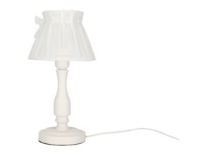 Miniaturka 2 - Schemat wymiarów białej lampy stołowej Celadano