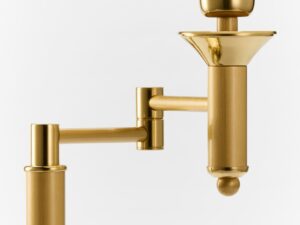 Miniaturka 4 - Lampa stołowa Classic w kolorze mosiądzu satynowanego – ujęcie 4