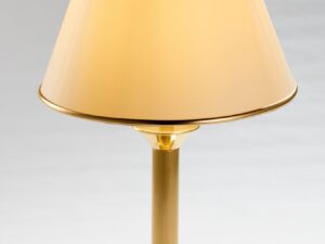 Miniaturka 4 - Lampa stołowa Classic zbliżenie na metalową podstawę i abażur