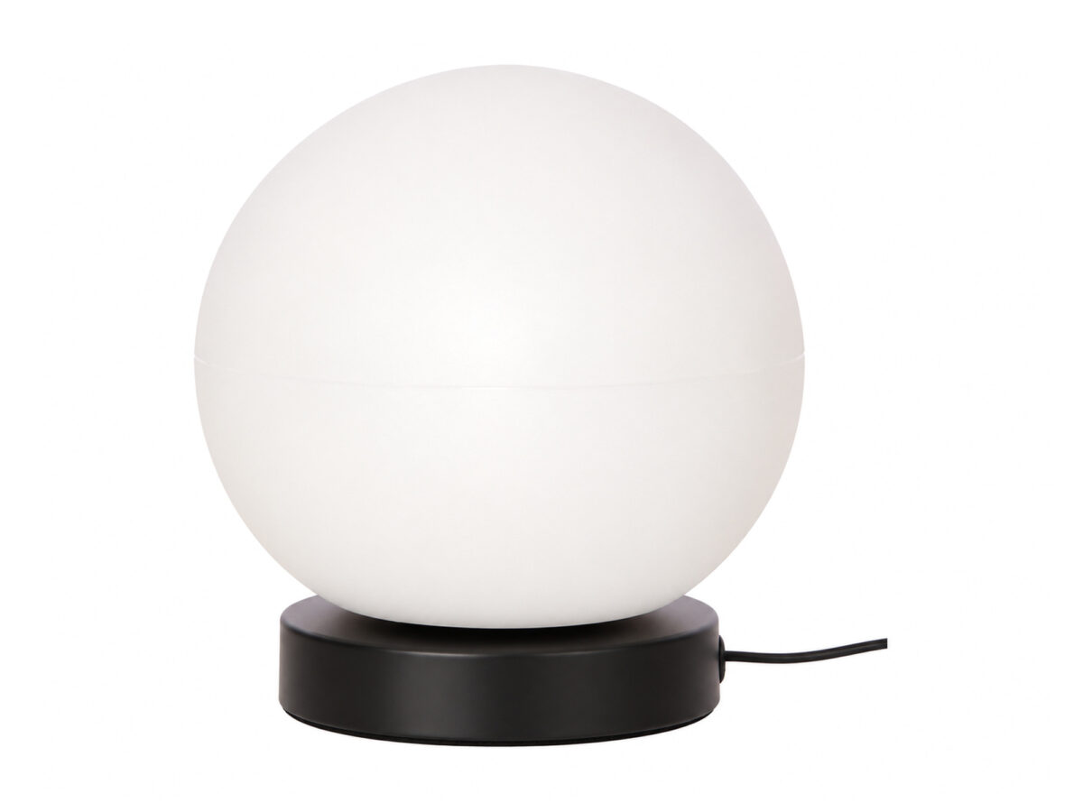 Lampa stołowa Delado biała z kloszem akrylowym 20 cm