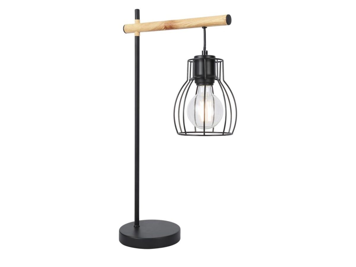 Lampa stołowa Evatena 55 cm z ażurowym kloszem
