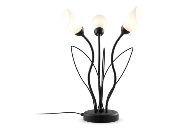 Lampa stołowa Gloriosa 3-punktowa 35 cm na białym tle