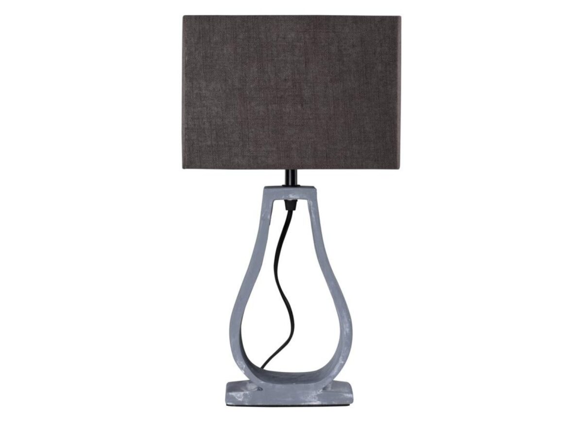 Lampa stołowa Gorosino 39,5 cm z betonową podstawą