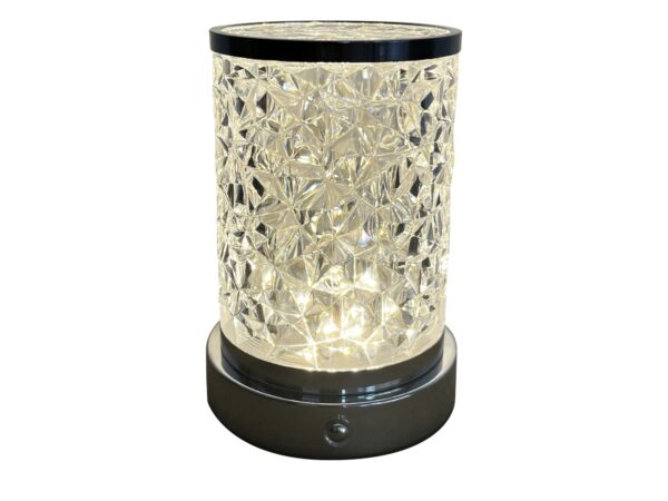 Lampa stołowa Ilvimano LED 14,5 cm z przezroczystą akrylową osłoną