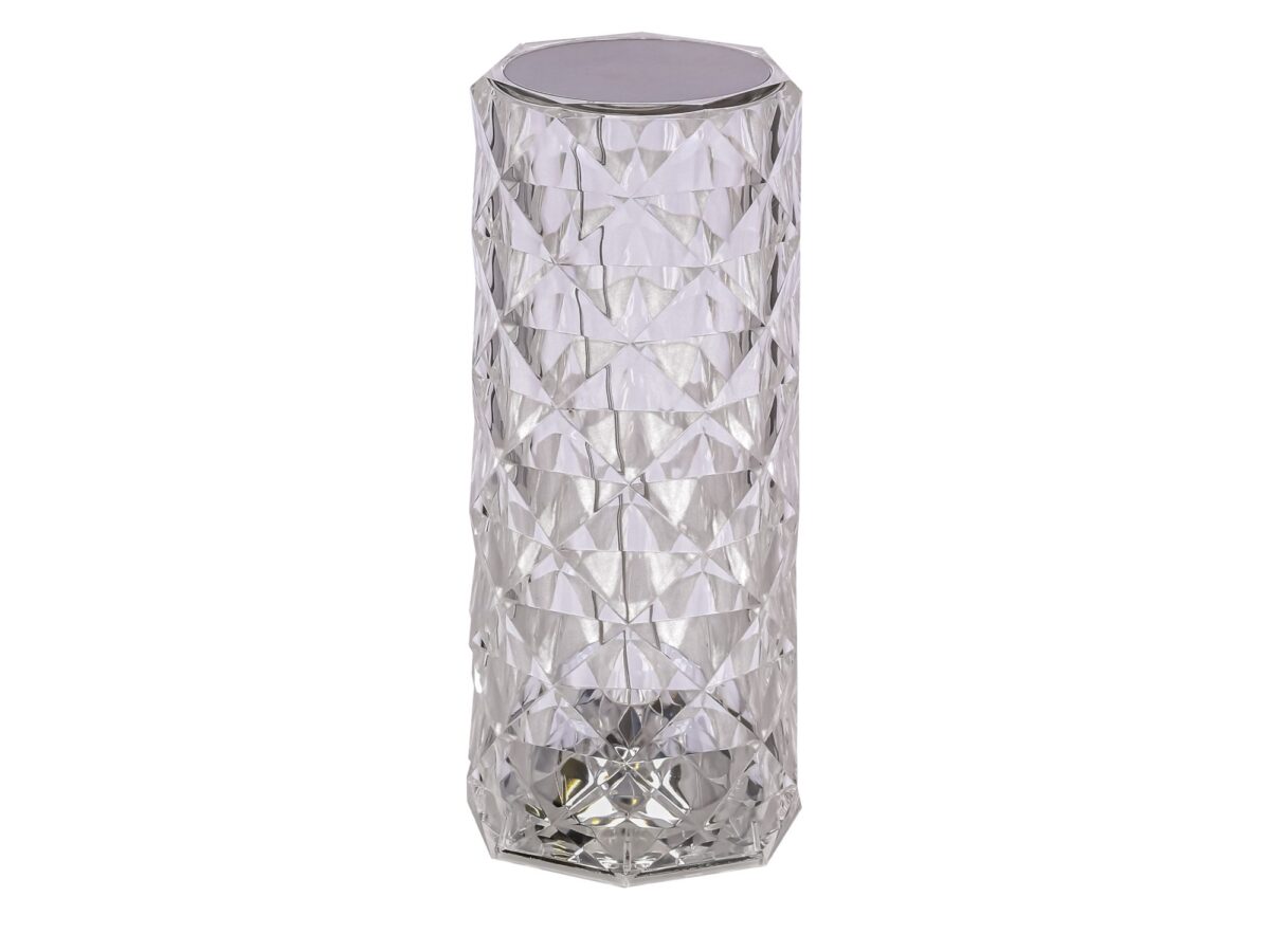 Lampa stołowa Ilvimano LED 21,5 cm przezroczysta dotykowa