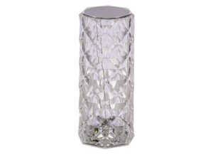 Miniaturka 3 - Lampa stołowa Ilvimano LED 21,5 cm z przezroczystego fakturowanego akrylu
