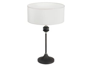 Miniaturka 1 - Lampa stołowa Kaszmir z abażurem w kolorze grafitowym