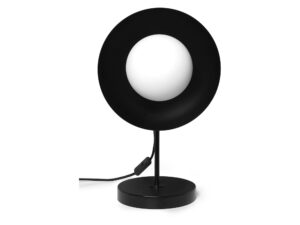 Miniaturka 3 - Lampa stołowa KELLO ST czarna – dodatkowe ujęcie podstawy i klosza