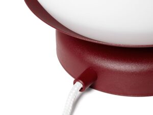 Miniaturka 3 - Burgundowa podstawa lampy KUUL ST i przewód w oplocie