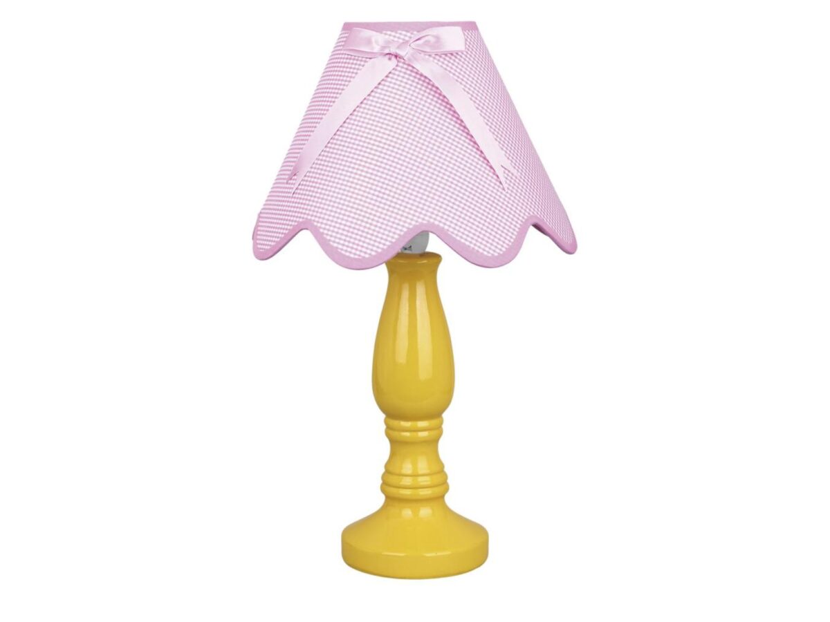 Lampa stołowa Lavimino ceramiczna z abażurem 41 cm