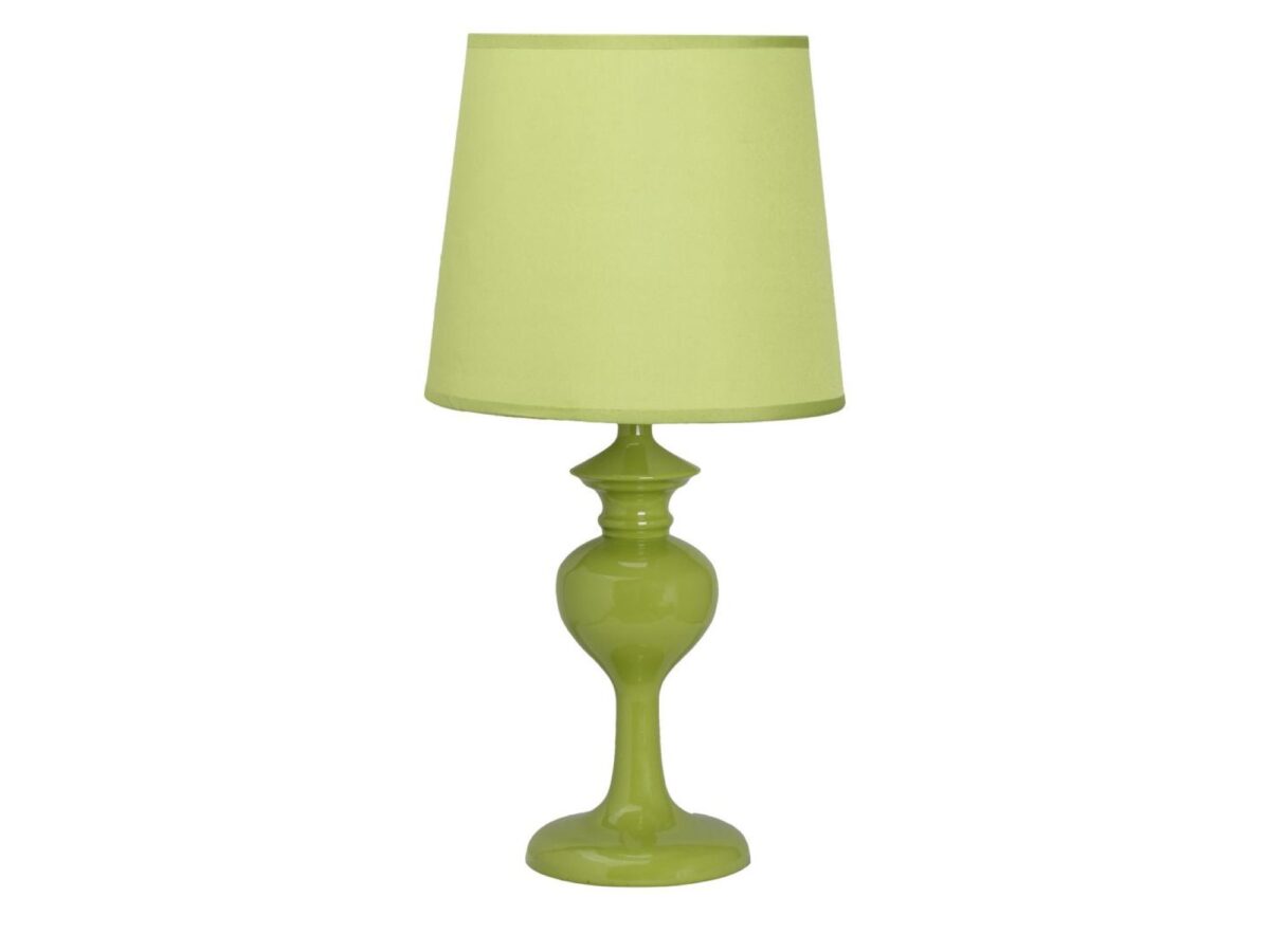 Lampa stołowa z tkaninowym abażurem Loreneta 41 cm