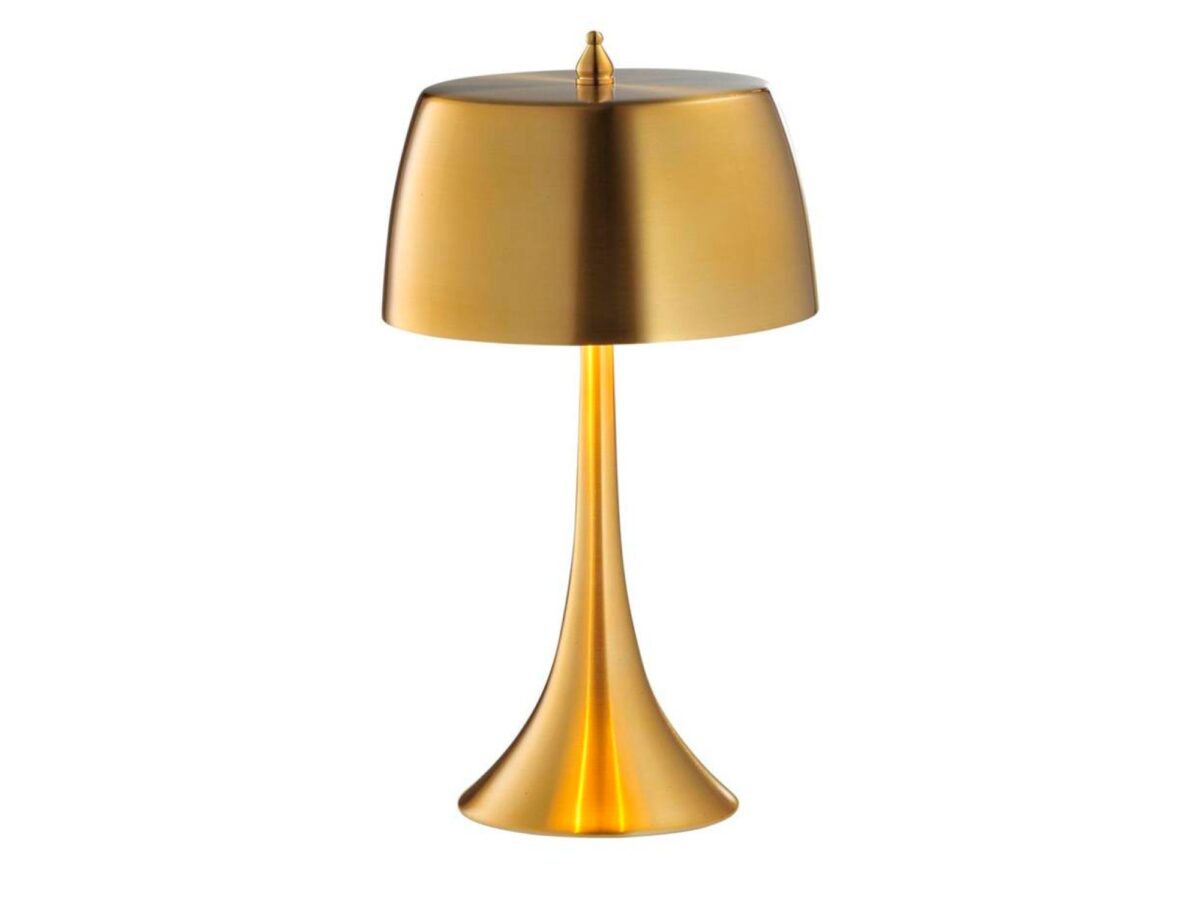 Lampa stołowa Loridena złota dotykowa 42 cm E14