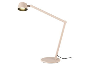 Miniaturka 2 - Lampa stołowa Mecanica 2.0 beżowa – pełny widok z włączonym światłem