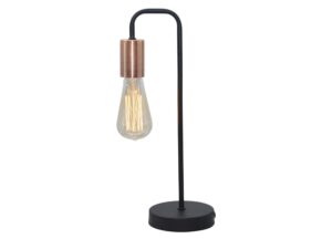 Miniaturka 2 - Lampa stołowa Nevimela czarna bez klosza z oprawką E27
