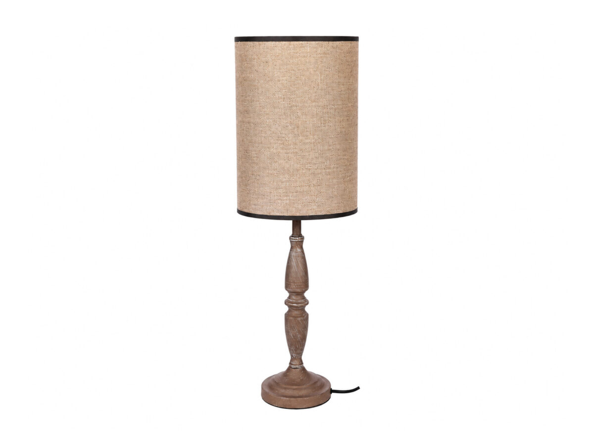 Lampa stołowa Omevio 67 cm z tkaninowym abażurem