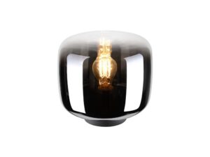 Miniaturka 4 - Lampa stołowa Pantilo z kloszem chromowanym i świecącą żarówką